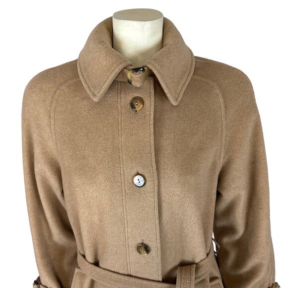 Vintage The Gleneagles Crange of Scotland, cashmere wool long coat size 8-10 - Picture 2 of 12